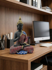 Preaching Buddha Abhay Mudra - Premium Polyresin Idol